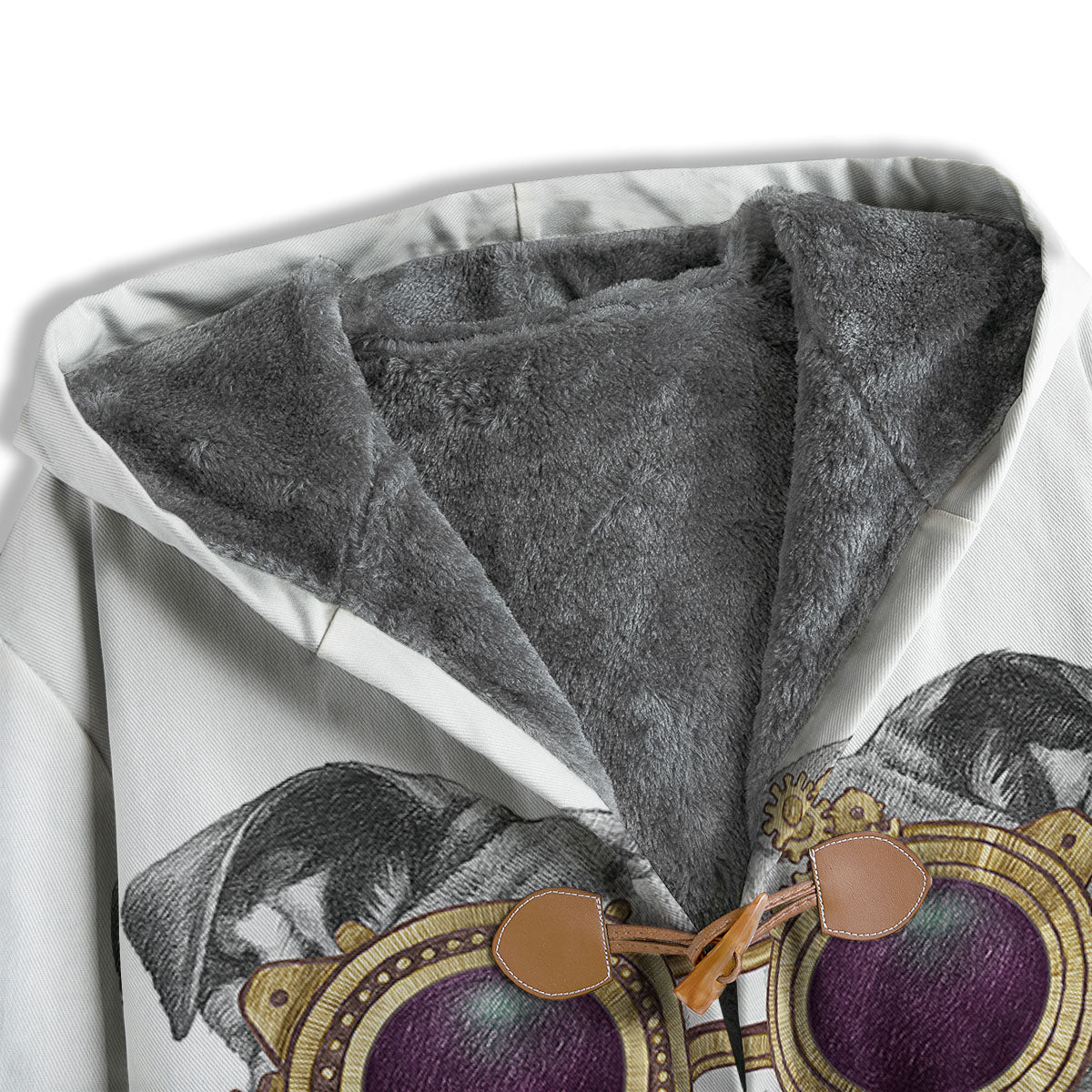 English Bulldog Wearing Glasses Print Men's Windbreaker Jacket-grizzshop