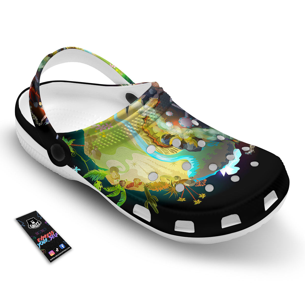 Environmental Destruction Print Clog-grizzshop