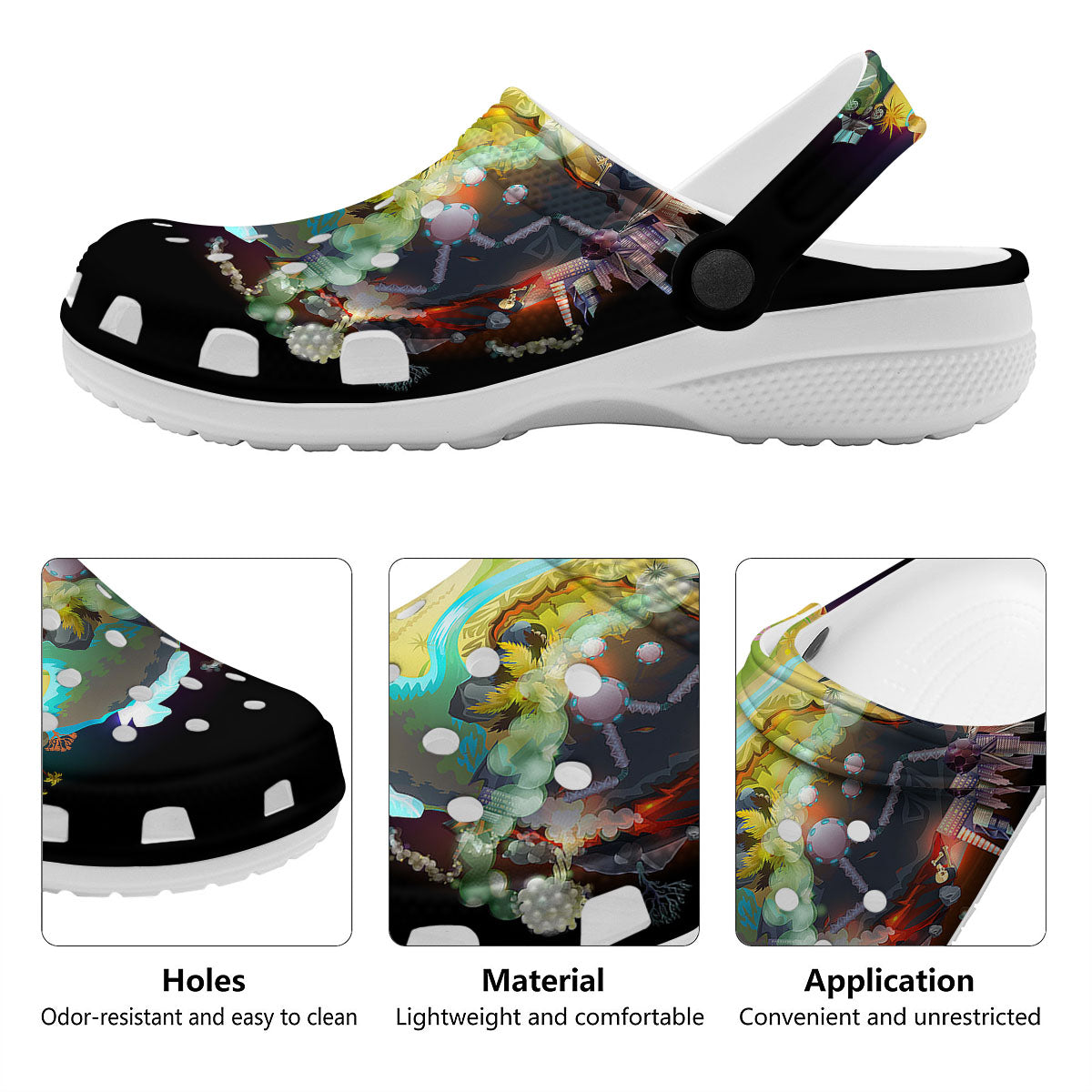 Environmental Destruction Print Clog-grizzshop