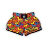 Equestrian Colorful Pattern Print Muay Thai Boxing Shorts-grizzshop