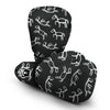 Equestrian Drawn Pattern Print Boxing Gloves-grizzshop