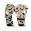 Equestrian Pattern Print Boxing Gloves-grizzshop