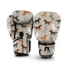 Equestrian Pattern Print Boxing Gloves-grizzshop