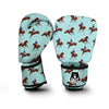 Equestrian Print Pattern Boxing Gloves-grizzshop