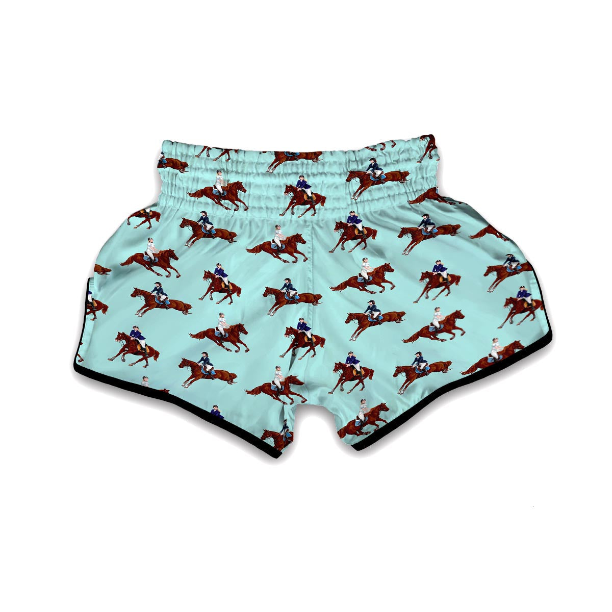 Equestrian Print Pattern Muay Thai Boxing Shorts-grizzshop