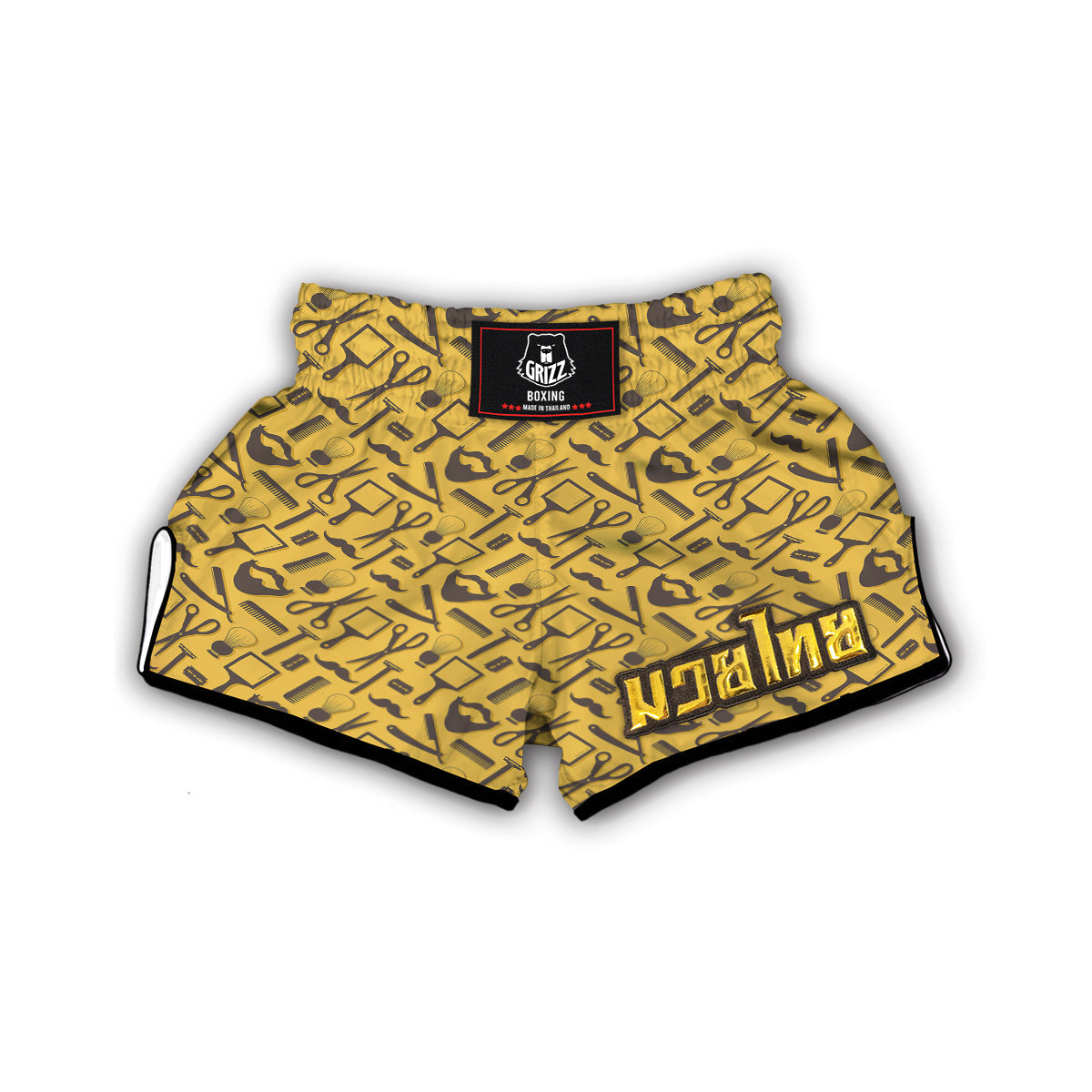 Equipment Barber Print Pattern Muay Thai Boxing Shorts-grizzshop