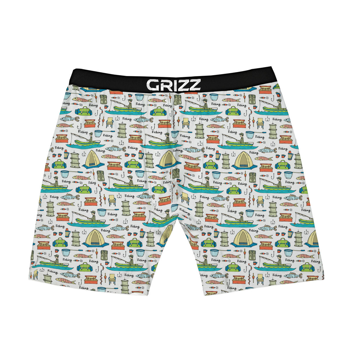 Equipment Fishing Print Pattern Boxer Briefs-grizzshop