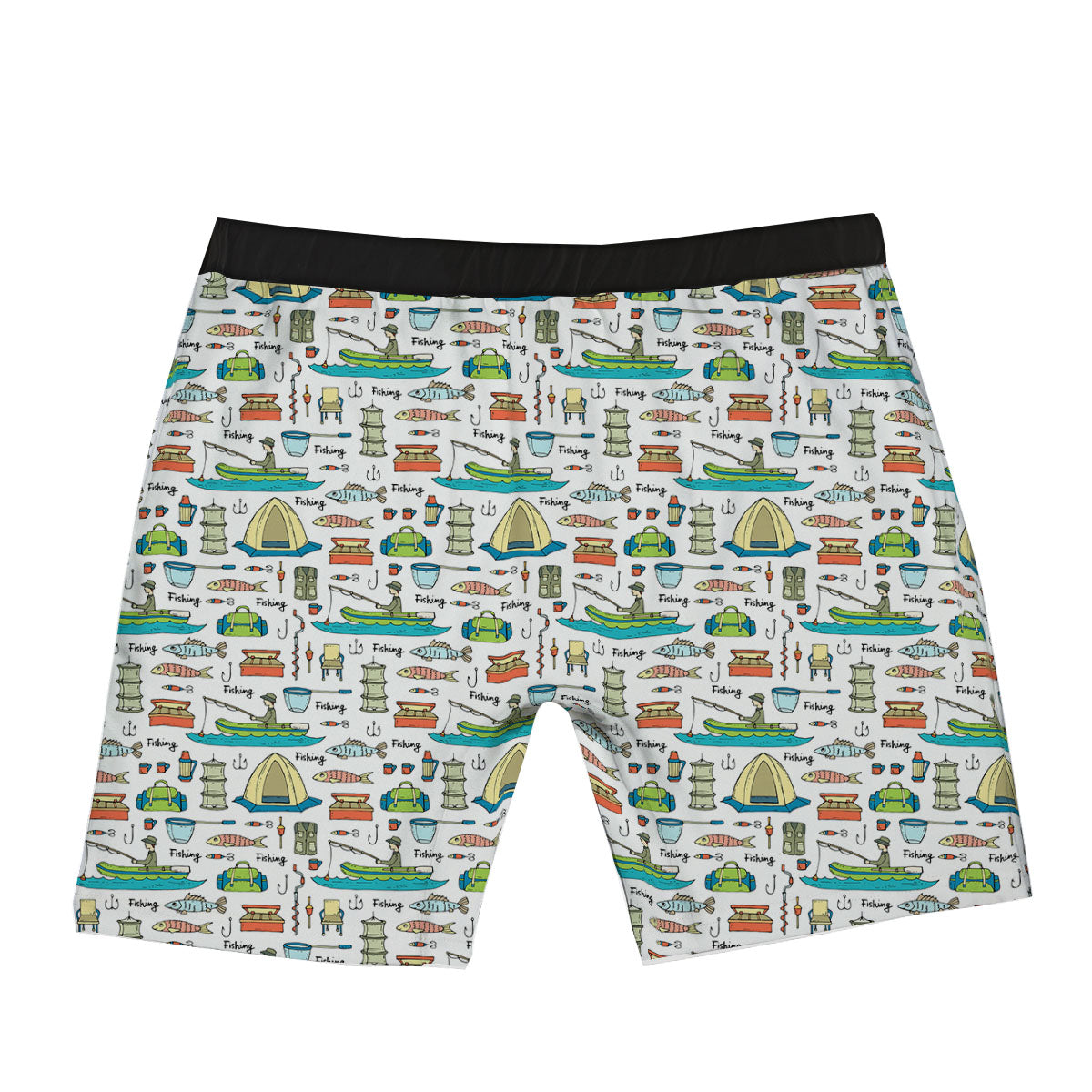 Equipment Fishing Print Pattern Boxer Briefs-grizzshop