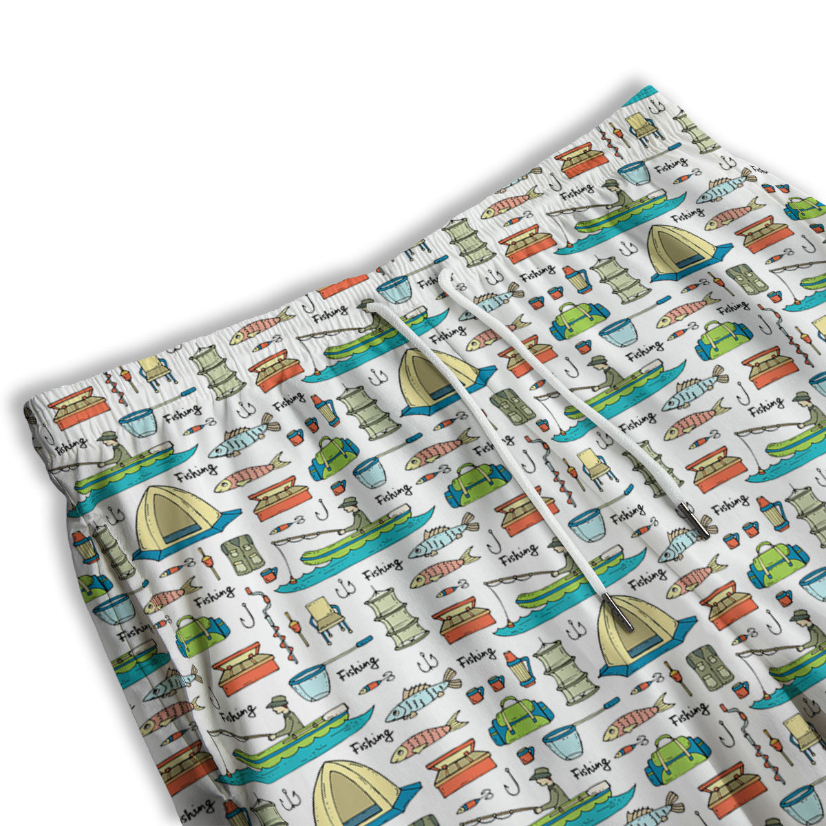 Feather Native Print Pattern Men's Athletic Shorts