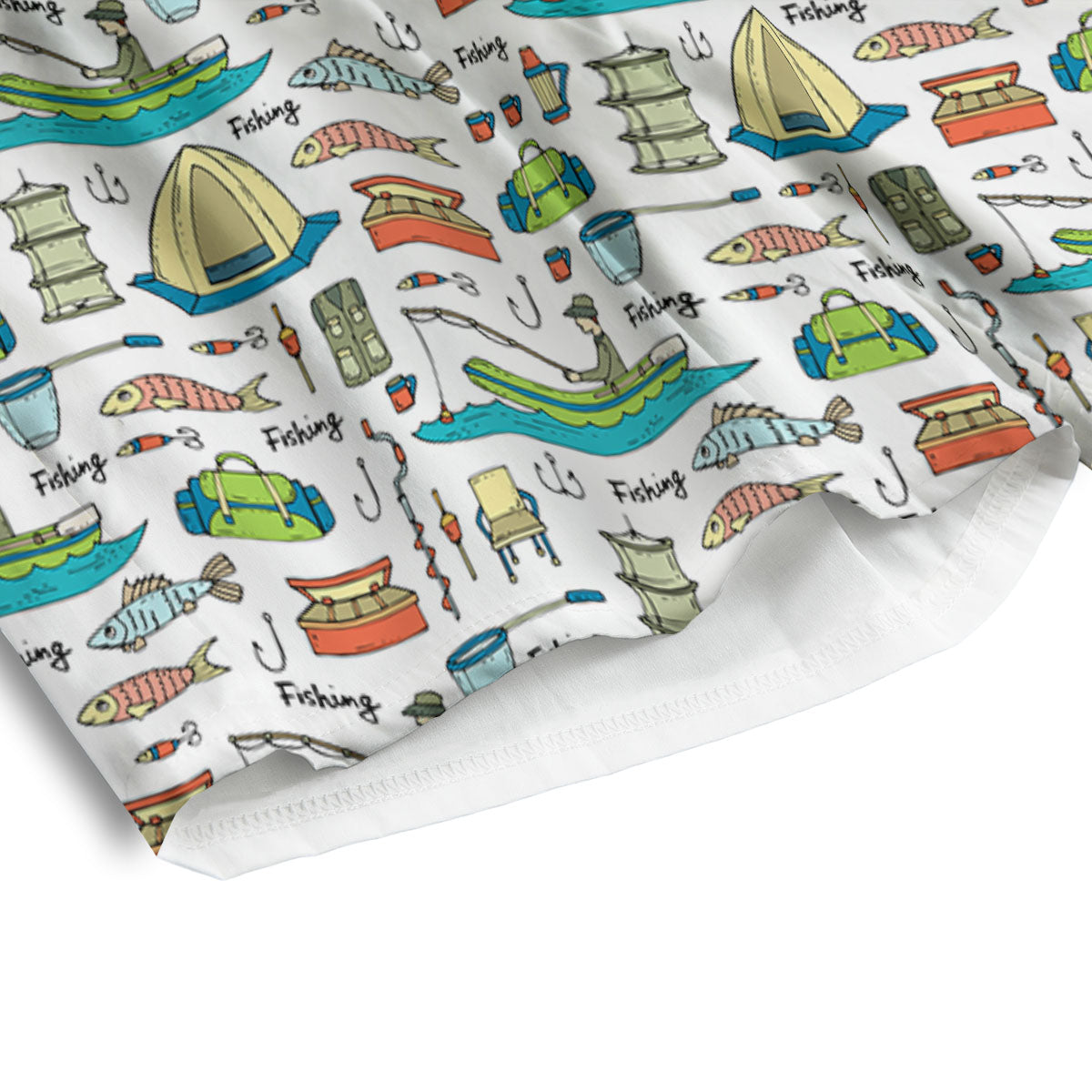 Feather Native Print Pattern Men's Athletic Shorts
