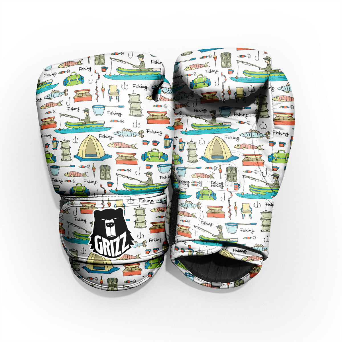 Equipment Fishing Print Pattern Pro Boxing Glove