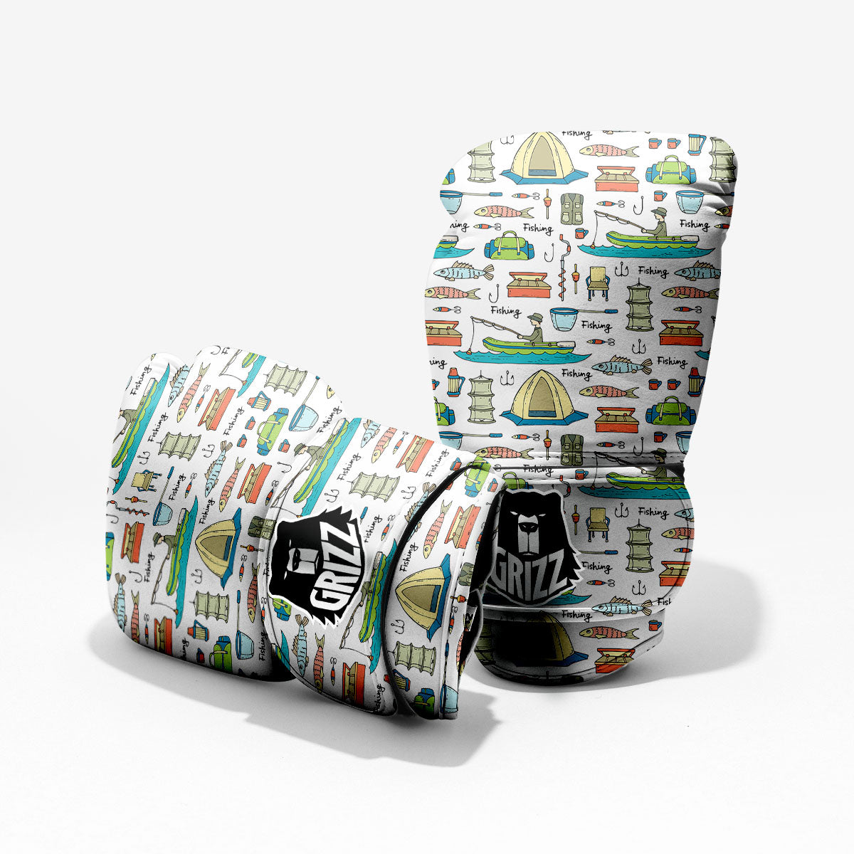 Equipment Fishing Print Pattern Pro Boxing Glove