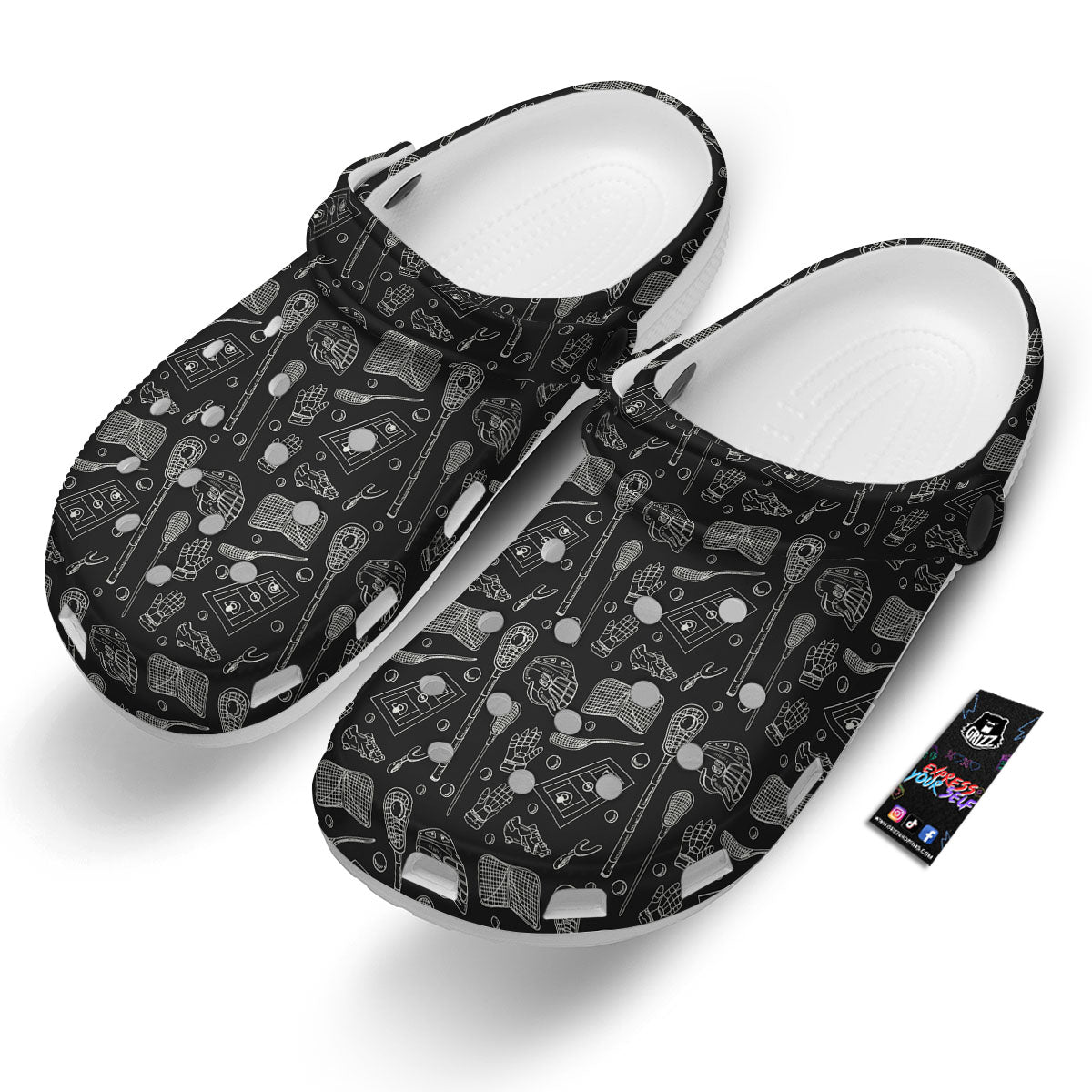 Equipment Lacrosse Print Pattern Clog-grizzshop