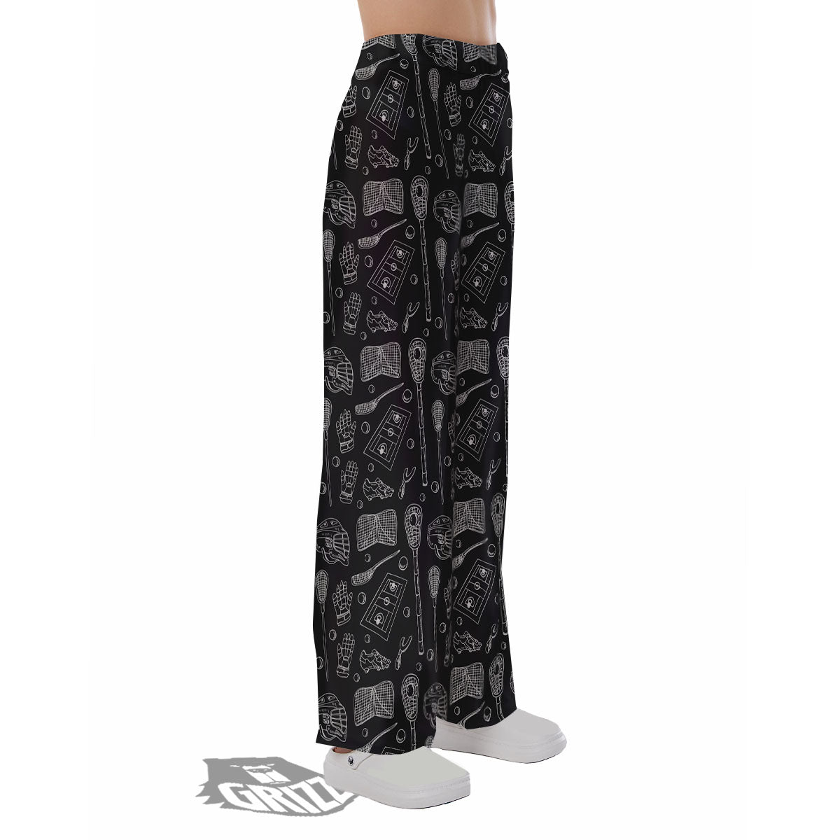 Equipment Lacrosse Print Pattern Pajama Pants-grizzshop