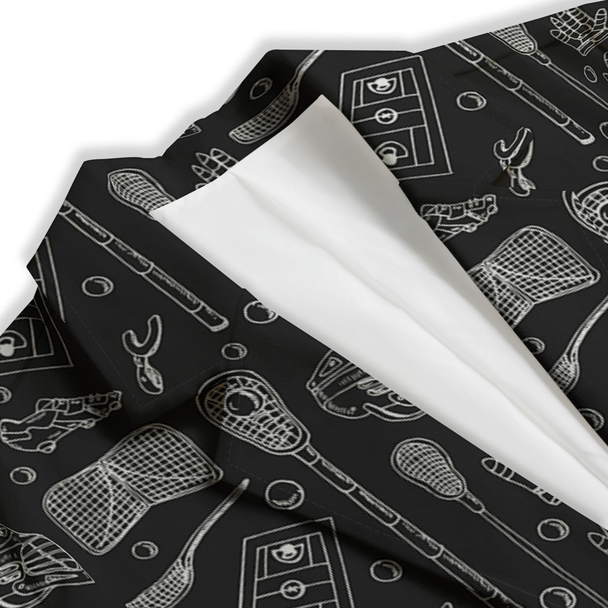 Equipment Lacrosse Print Pattern Women's Blazer-grizzshop