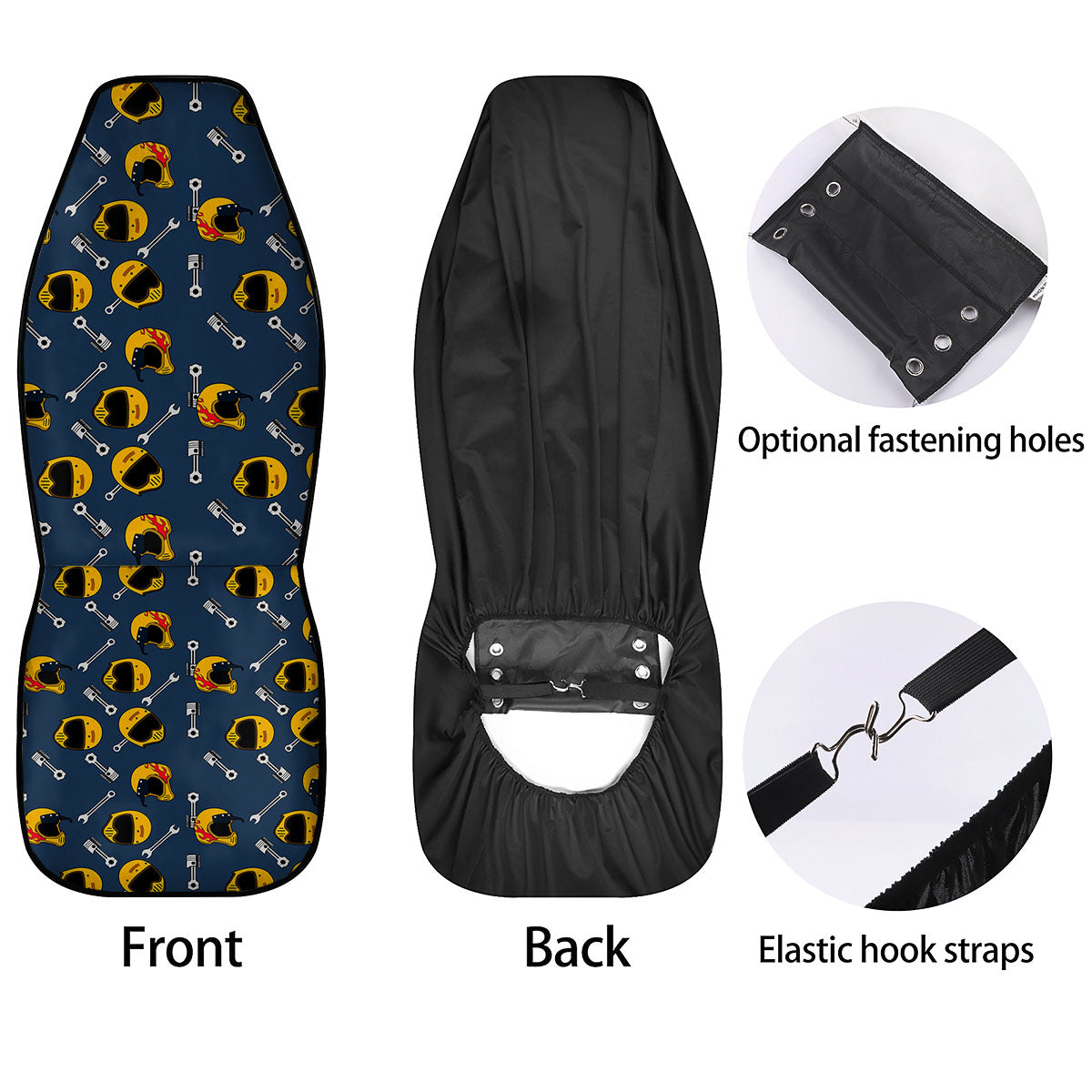 Equipment Motorcycle Print Pattern Car Seat Covers-grizzshop