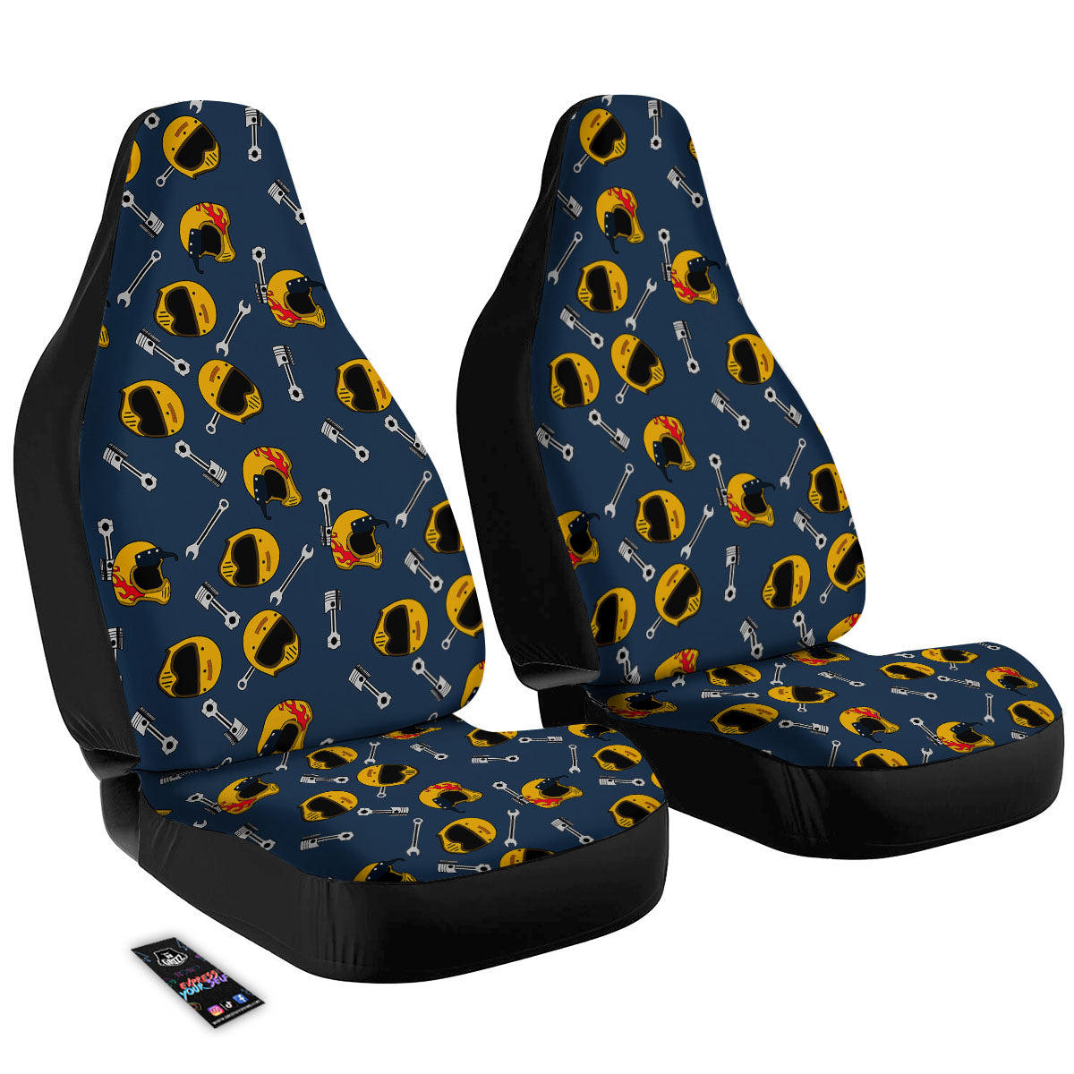 Equipment Motorcycle Print Pattern Car Seat Covers-grizzshop