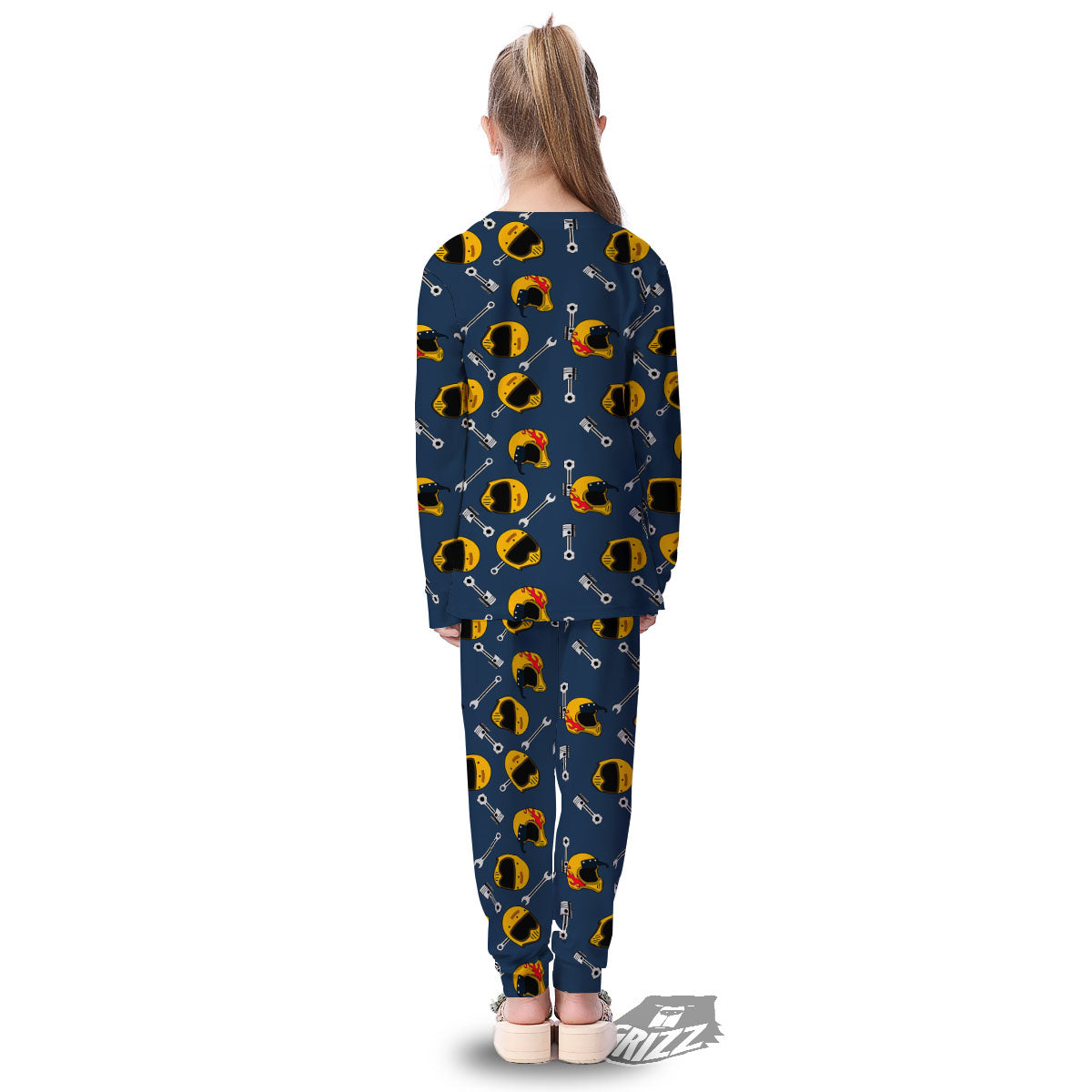 Equipment Motorcycle Print Pattern Kid's Pajamas-grizzshop