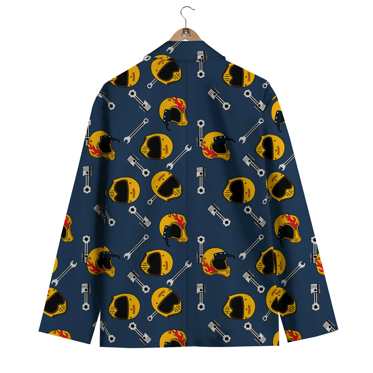 Equipment Motorcycle Print Pattern Men's Blazer-grizzshop