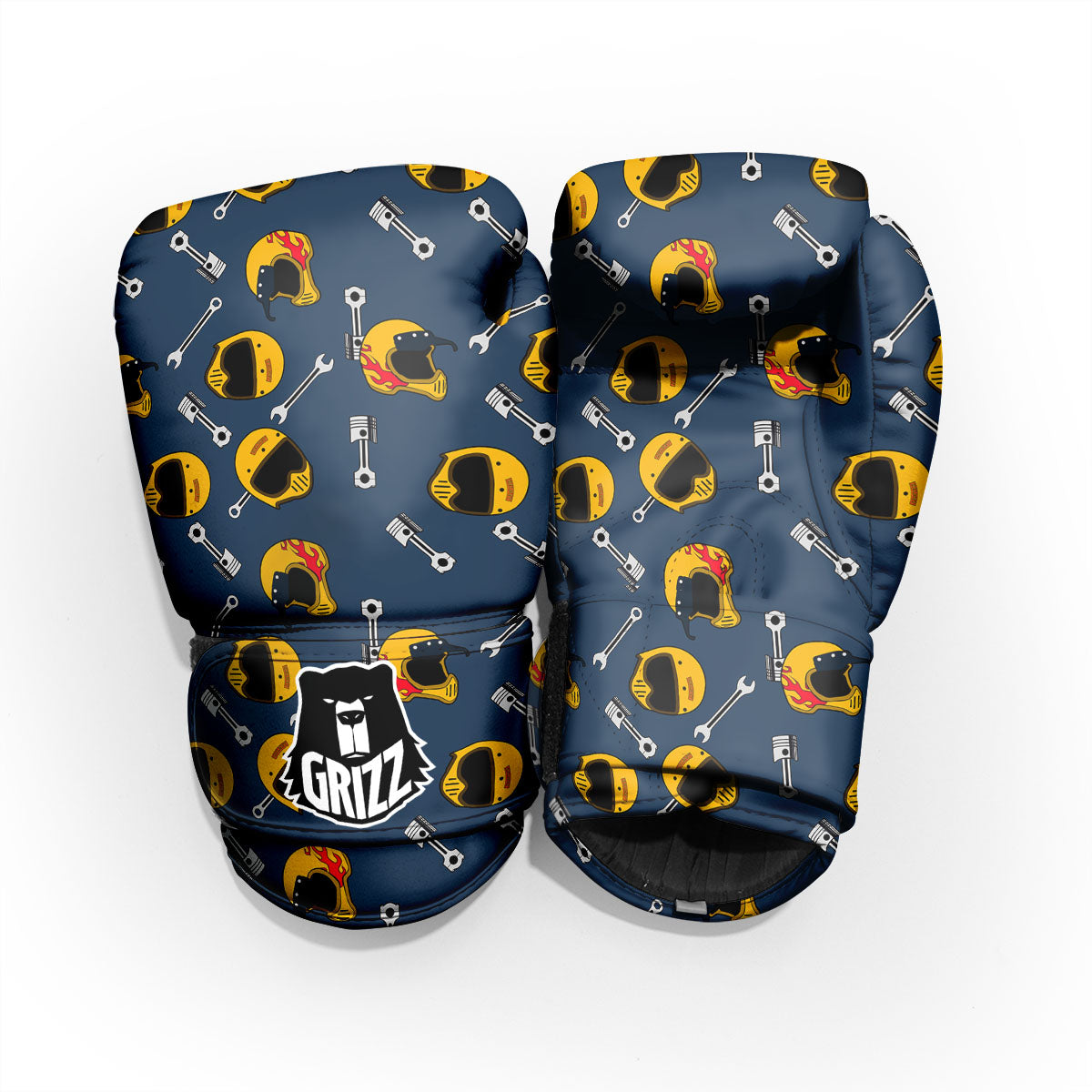 Equipment Motorcycle Print Pattern Pro Boxing Glove