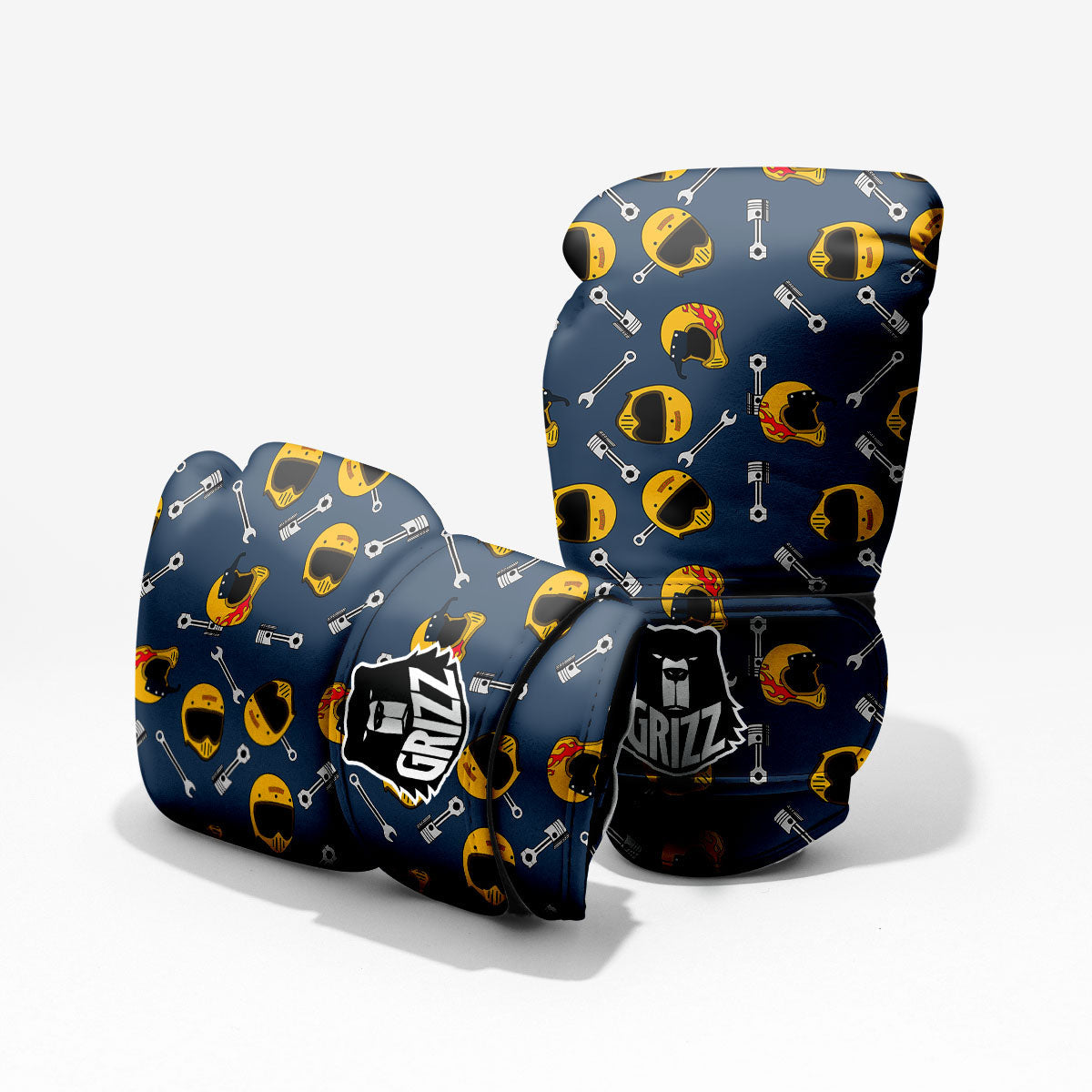 Equipment Motorcycle Print Pattern Pro Boxing Glove