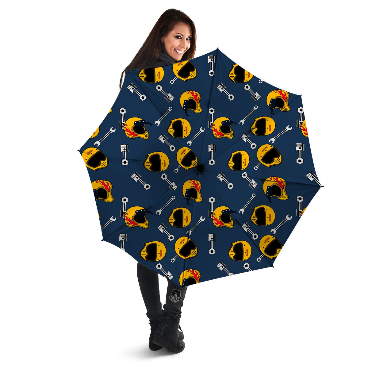 Equipment Motorcycle Print Pattern Umbrella-grizzshop