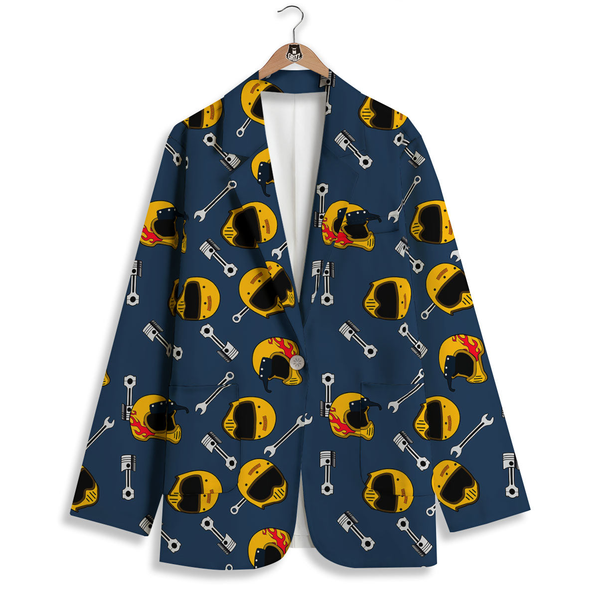 Equipment Motorcycle Print Pattern Women's Blazer-grizzshop