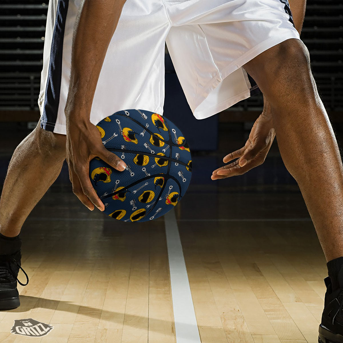 Equipment Motorcycle Print Pattern Basketball