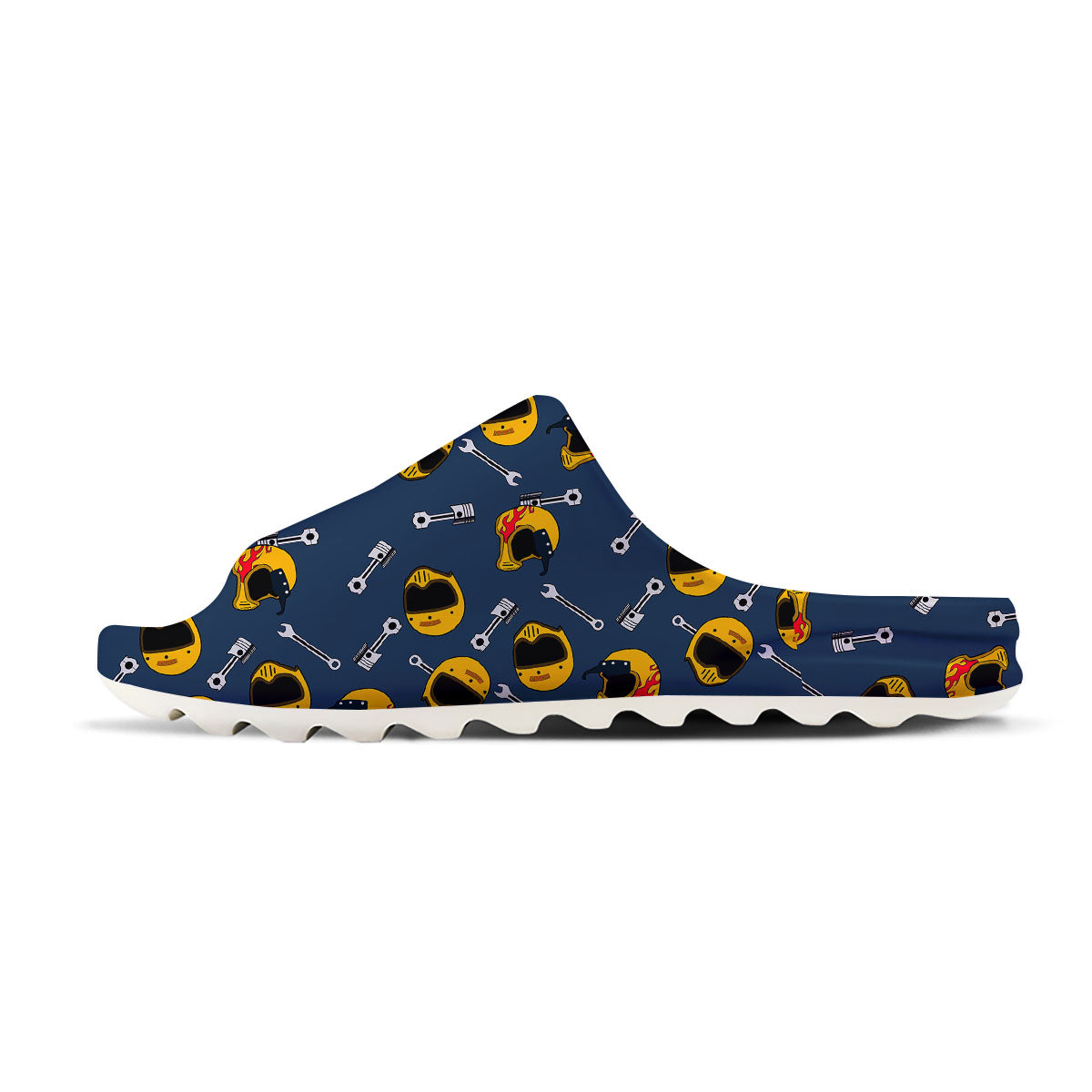 Equipment Motorcycle Print Pattern Sandals-grizzshop