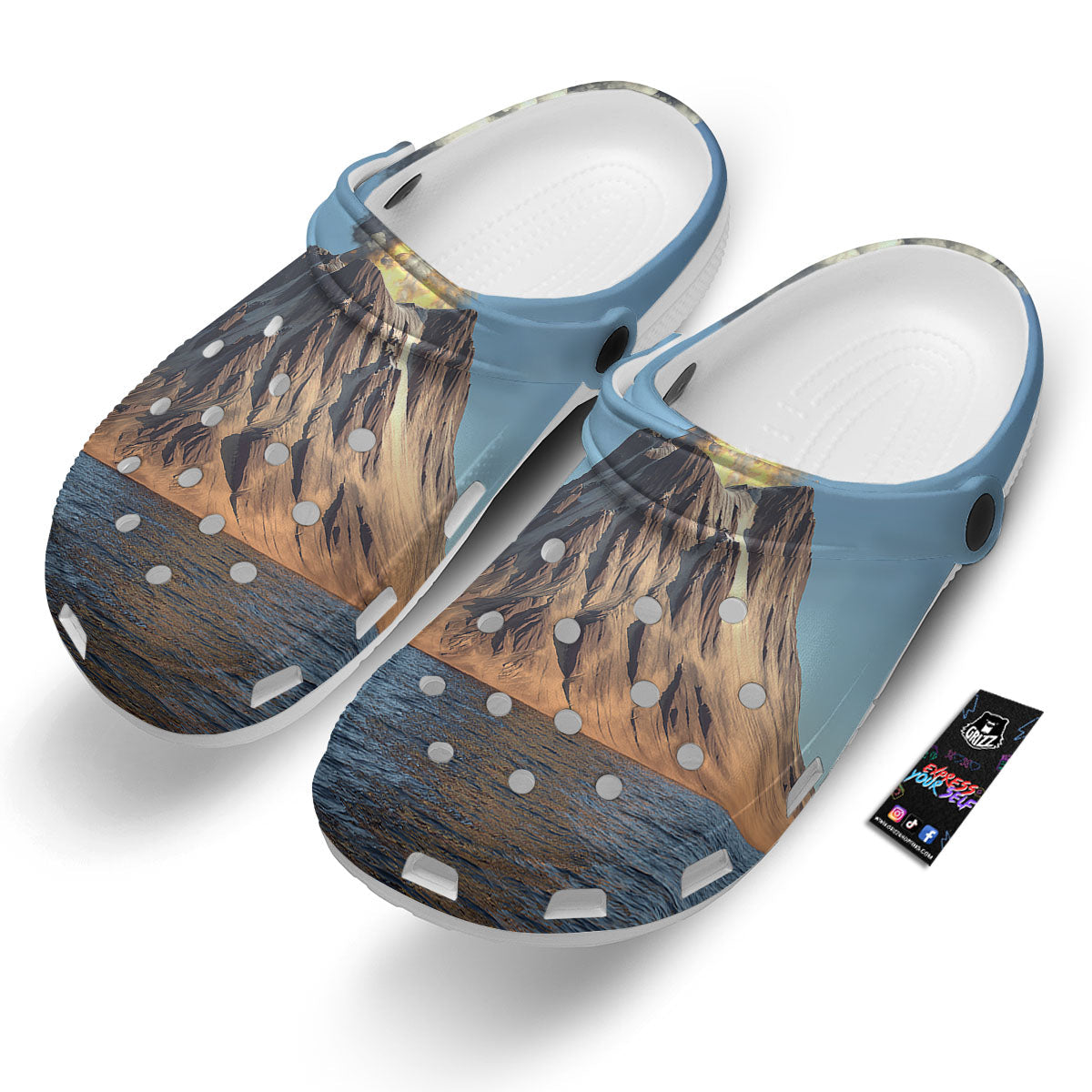Eruption Volcano Print Clog-grizzshop