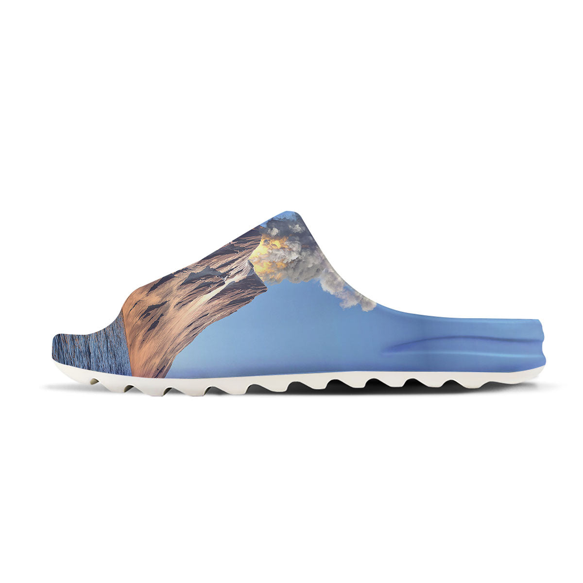 Eruption Volcano Print Sandals-grizzshop