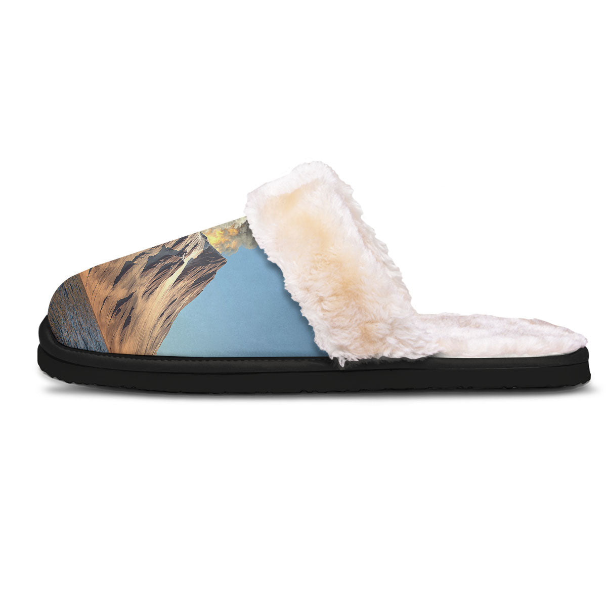 Eruption Volcano Print Slippers-grizzshop