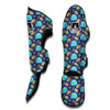 Eskimo Igloo Blue Print Pattern Muay Thai Shin Guards-grizzshop