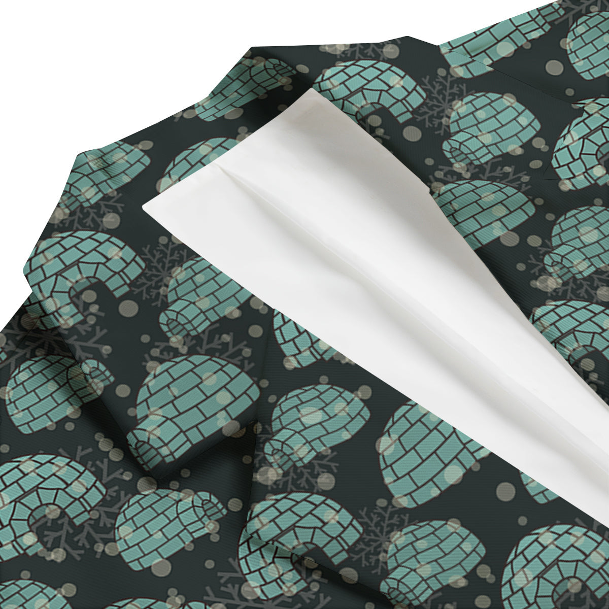 Eskimo Igloo Print Pattern Men's Blazer-grizzshop