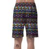 Ethic Aztec Geometric Art Print Men's Shorts-grizzshop