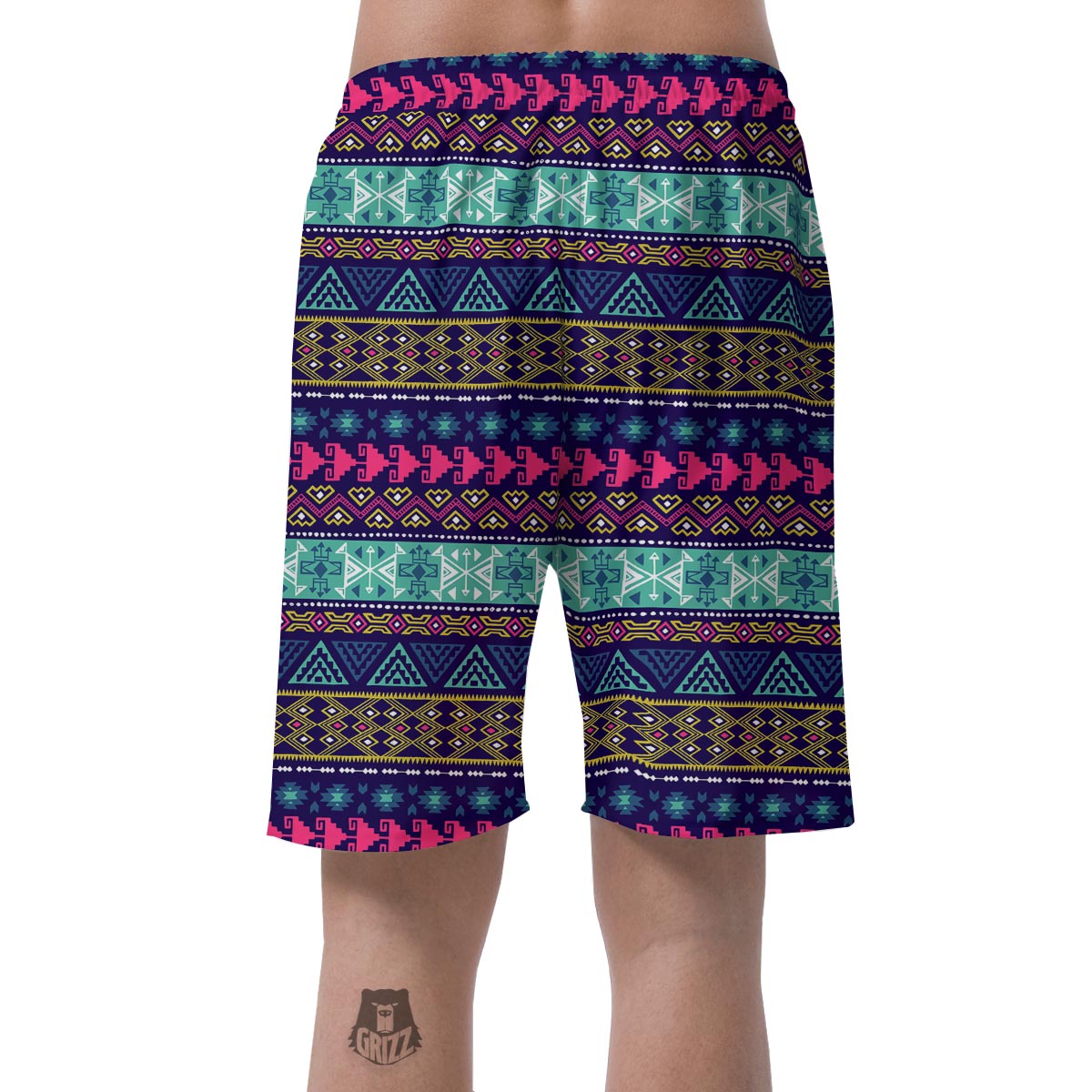 Ethic Aztec Print Men's Shorts-grizzshop