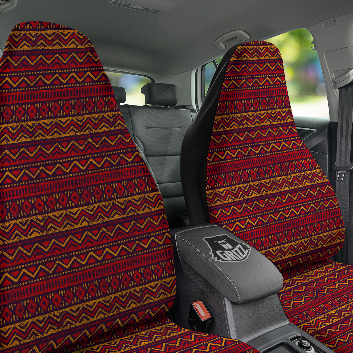 Ethnic African Print Pattern Car Seat Covers-grizzshop