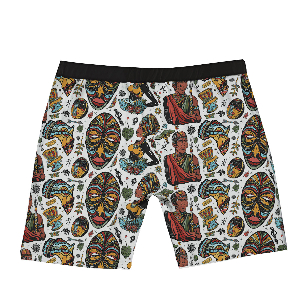 Ethnic Afro African Print Pattern Boxer Briefs-grizzshop