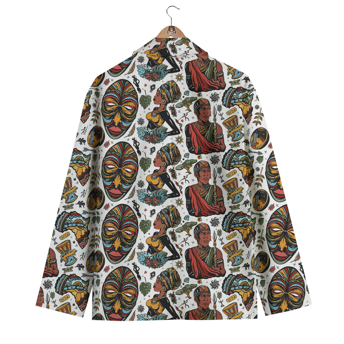 Ethnic Afro African Print Pattern Men's Blazer-grizzshop