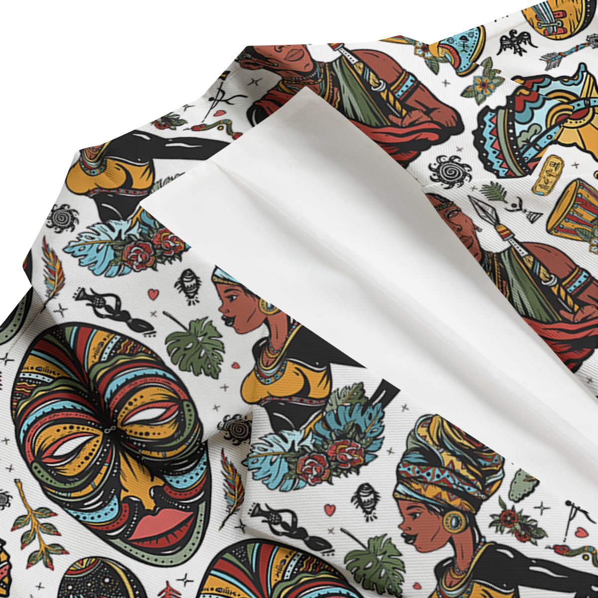 Ethnic Afro African Print Pattern Men's Blazer-grizzshop