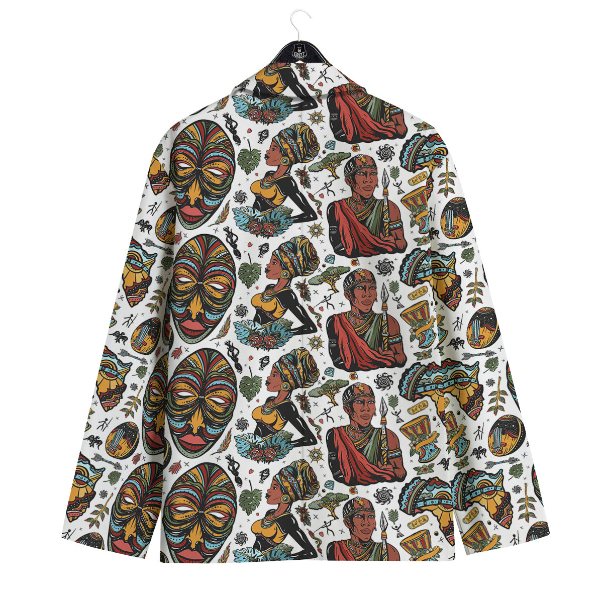 Ethnic Afro African Print Pattern Men's Sport Coat-grizzshop