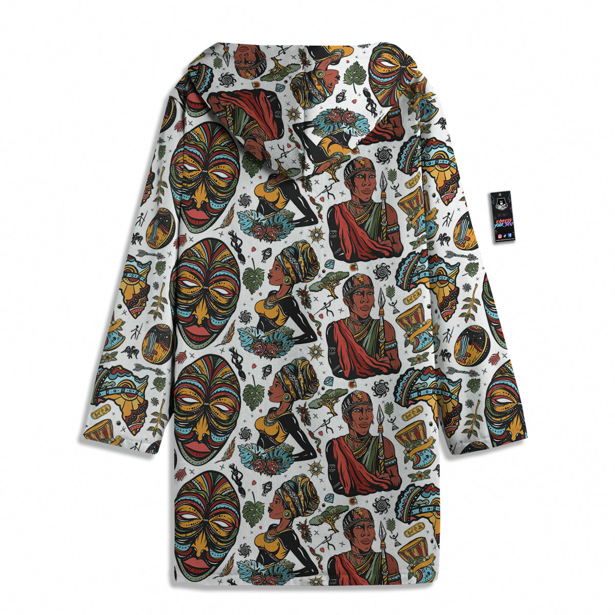 Ethnic Afro African Print Pattern Men's Windbreaker Jacket-grizzshop