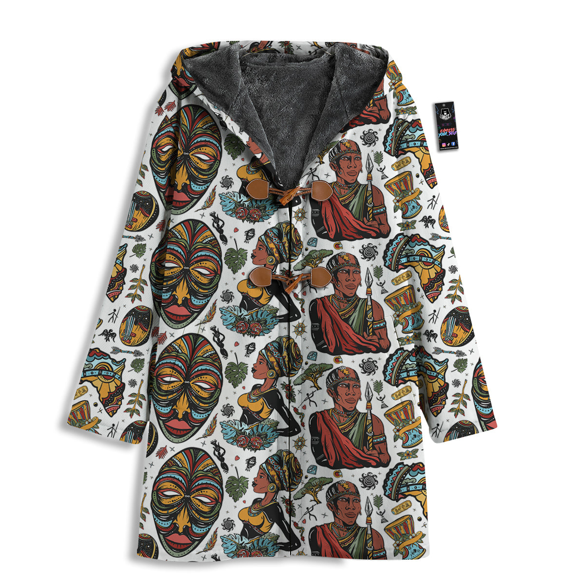 Ethnic Afro African Print Pattern Men's Windbreaker Jacket-grizzshop