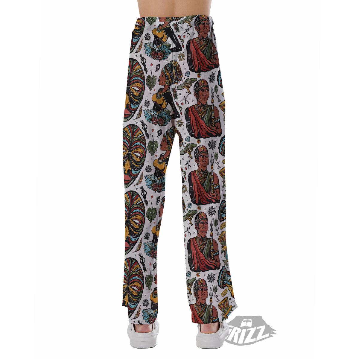 Ethnic Afro African Print Pattern Pajama Pants-grizzshop