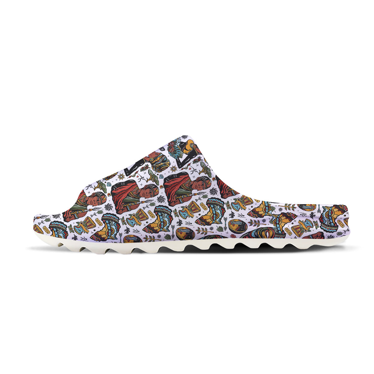 Ethnic Afro African Print Pattern Sandals-grizzshop
