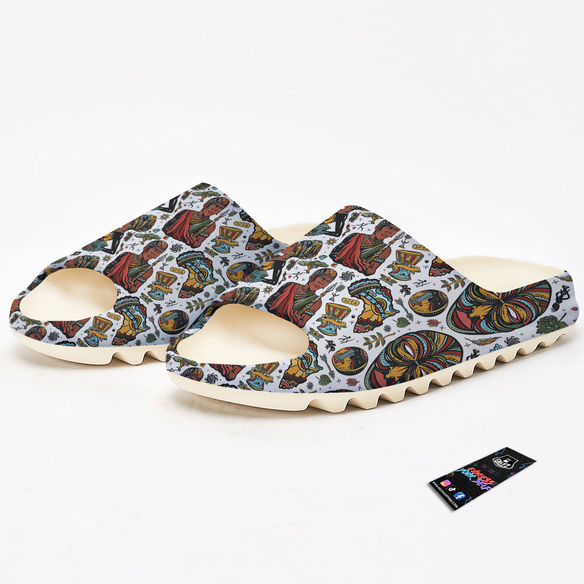 Ethnic Afro African Print Pattern Sandals-grizzshop