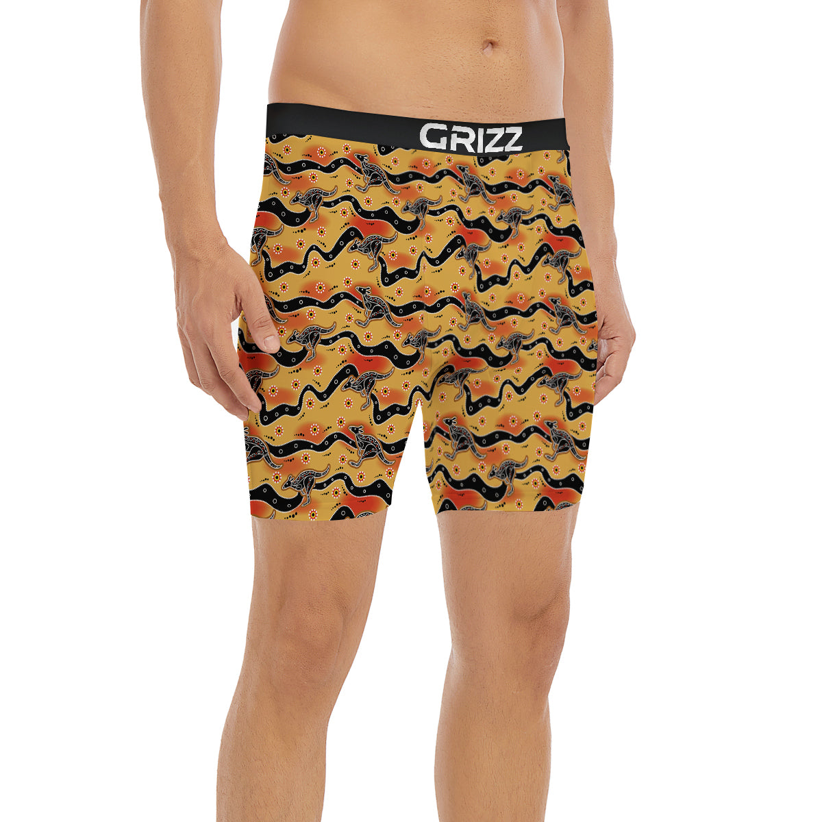 Ethnic Australian Print Pattern Boxer Briefs-grizzshop