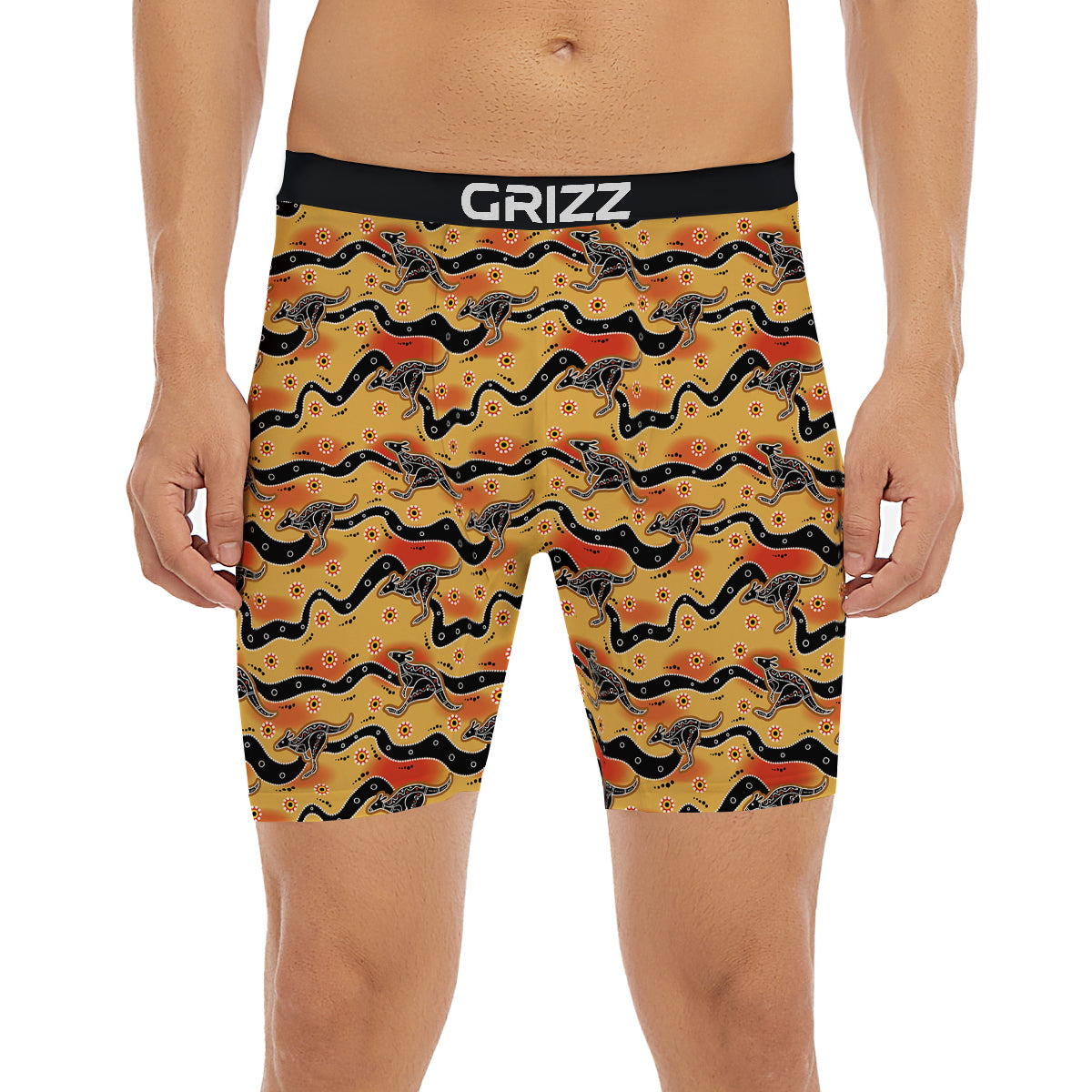 Ethnic Australian Print Pattern Boxer Briefs-grizzshop
