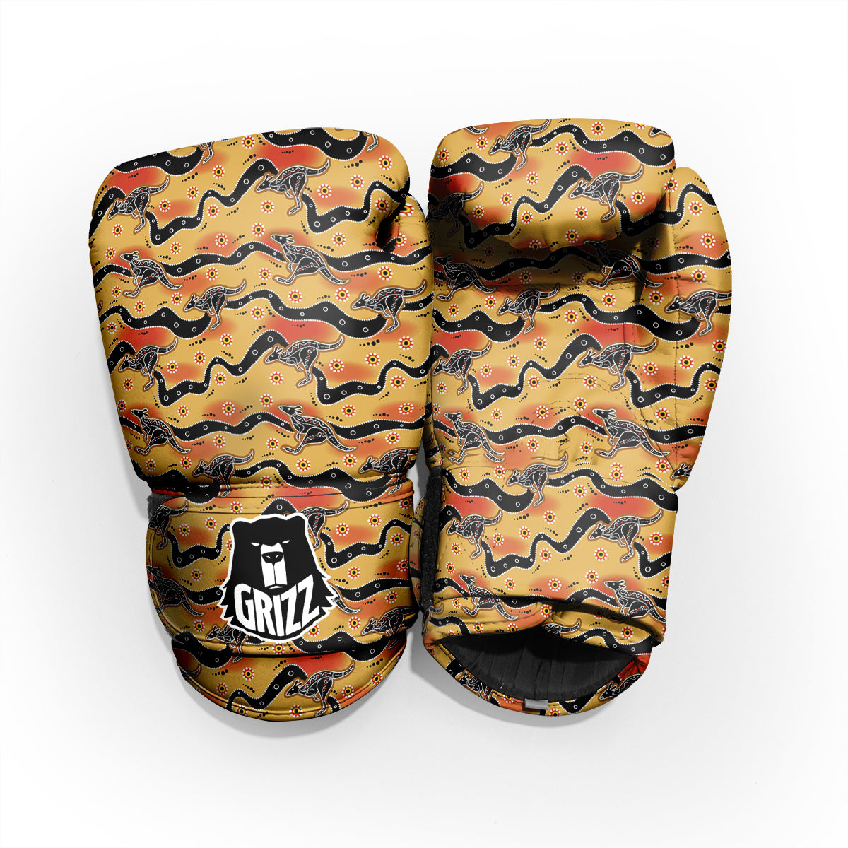 Ethnic Australian Print Pattern Pro Boxing Glove