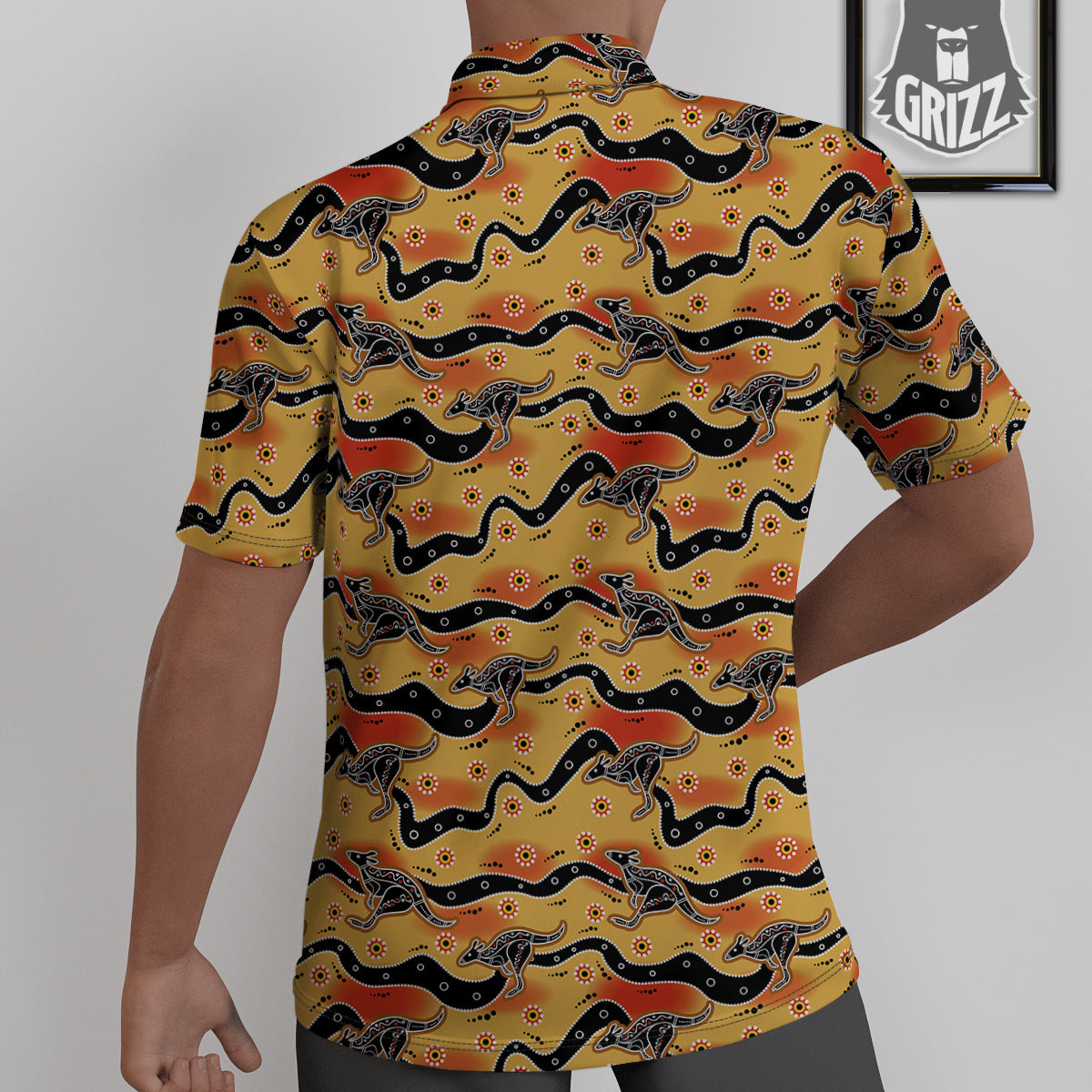 Ethnic Australian Print Pattern Untucked Shirts-grizzshop